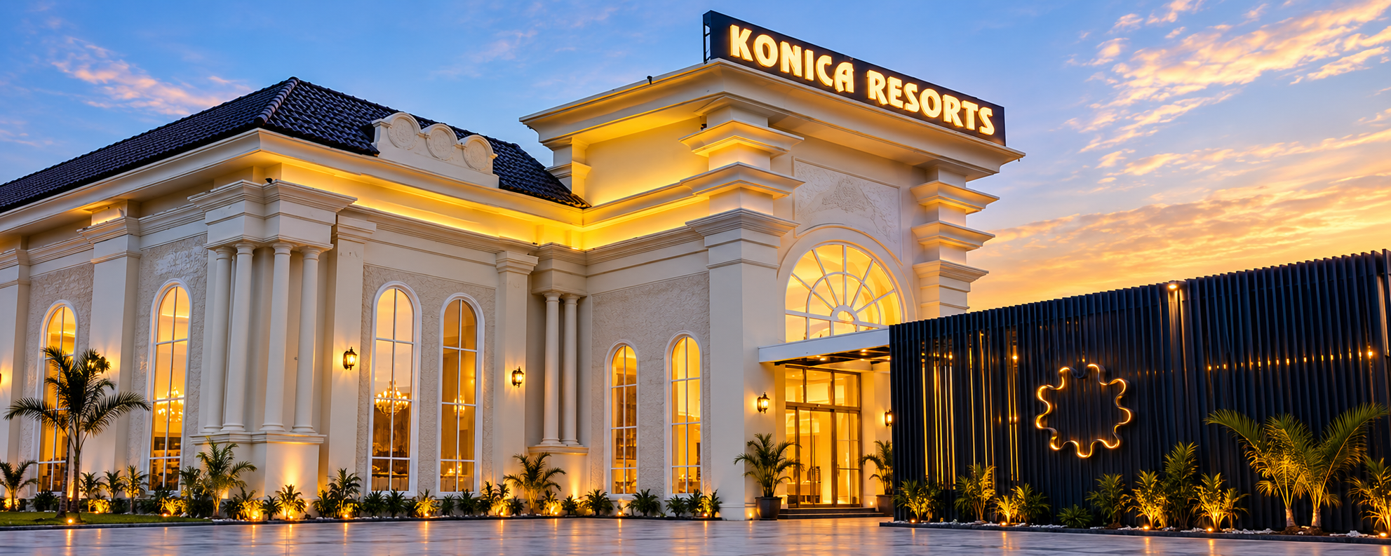Konica Resorts at sunset